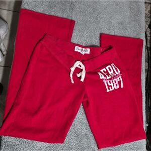 Vintage Y2K Aeropostale Aero 1987 Flared Sweatpants Small